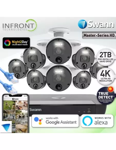 Swann Master-Series 4K 16Ch 2TB NVR with 8x SONVK-1676808-AU