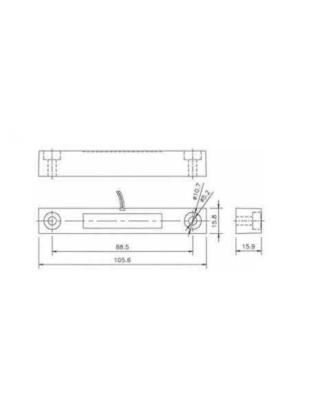 Watchguard Heavy Duty Hard Wired Reed Switch RSW-M1B