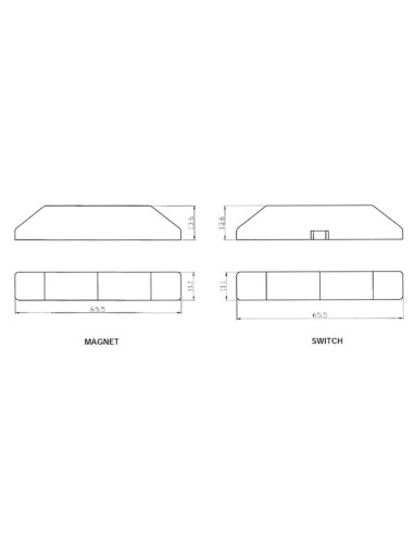 Watchguard Indoor Hardwired Reed Switch (Brown) - RSW-P1B