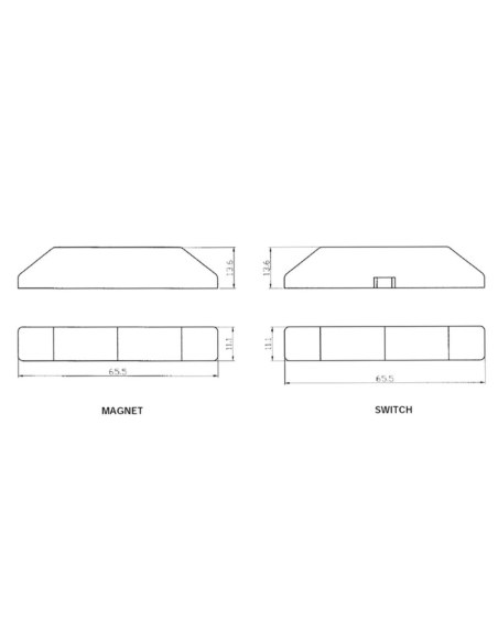 Watchguard Indoor Hardwired Reed Switch (Brown) - RSW-P1B