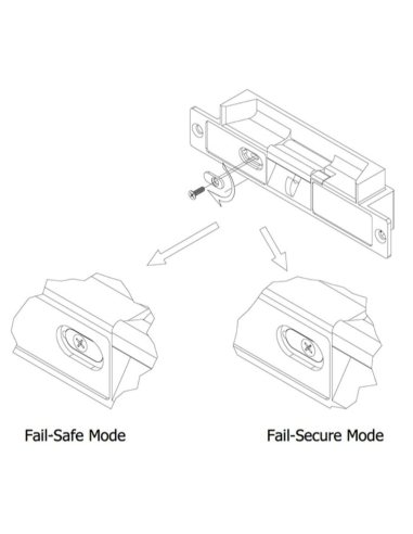 VIP Vision Monitored Multi-Voltage Mortise Electric Door Strike - ACLOC105