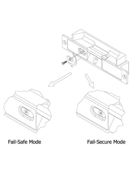 VIP Vision Monitored Multi-Voltage Mortise Electric Door Strike - ACLOC105