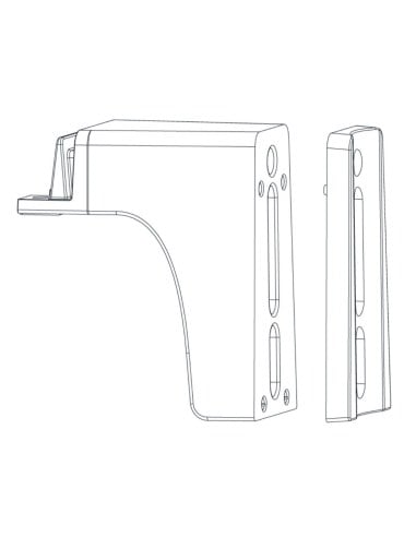 Ensa 4" Curved Pole Bracket Adapter for LSL-B LSL-BKTC4