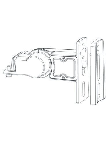 Ensa 5" Curved Pole Bracket Adapter for LSL-B LSL-BKTC5