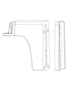 Ensa 6" Curved Pole Bracket Adapter for LSL-B Street Lights LSL-BKTC6 2