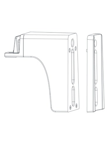 Ensa 6" Curved Pole Bracket Adapter for LSL-B LSL-BKTC6