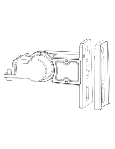 Ensa 6" Curved Pole Bracket Adapter for LSL-B LSL-BKTC6