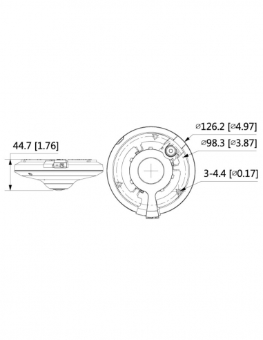 VIP Vision Specialist AI Series 5.0MP People Counting 360° Fisheye Dome - VSIPFE-5IR-I