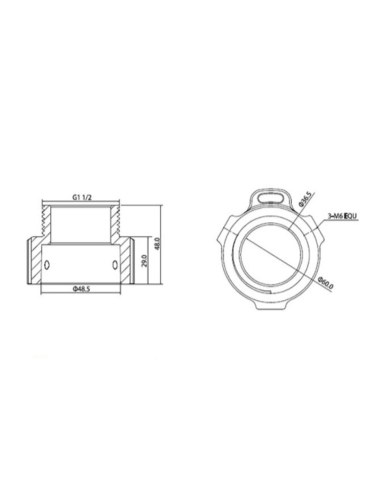 Ceiling/Wall Mount Adapter for PTZ Cameras - VSBKTA111
