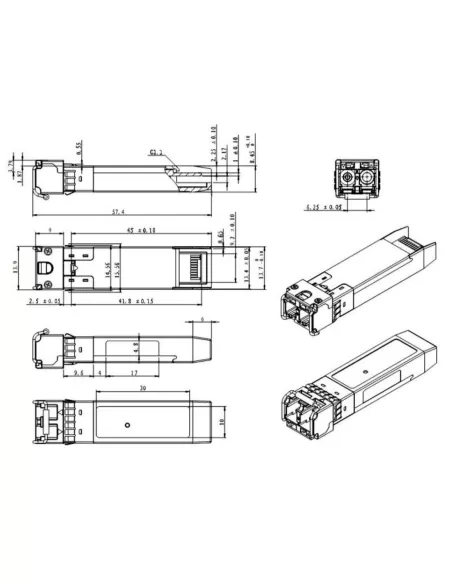 VIP Vision Mini GBIC / SFP Multi-mode Fibre SFPMM1