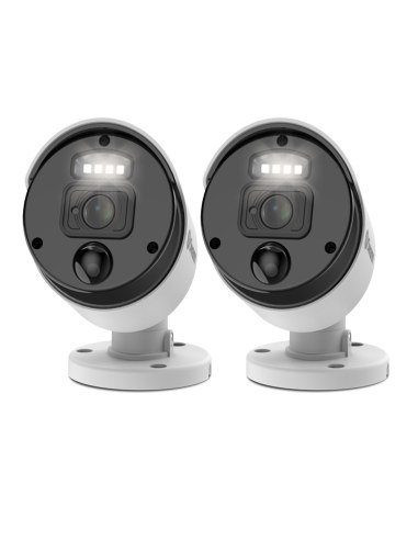 Swann Master-Series Add-on 4K Upscale Night2Day Bullet Security Camera 875WLB Spot Light 2PK