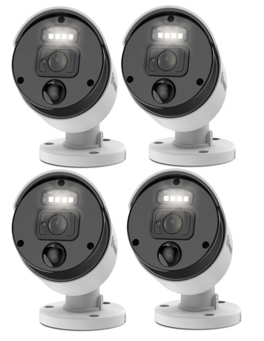 Swann Master-Series Add-on 4K Upscale Night2Day Bullet Security Camera 875WLB Spot Light 4PK