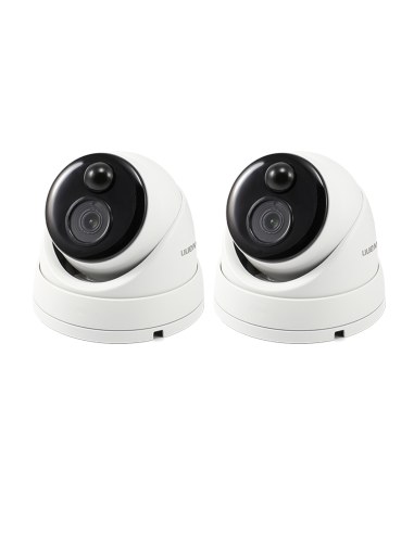 Swann Master-Series Add-on 4K Upscale Dome Security Camera Heat Motion Detection - 876MSD-2PK