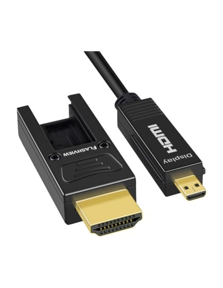 Flashview 30m Optical Fibre HDMI Cable (Type D to HDMI-30FC Flashview 30m Optical Fibre HDMI Cable (Type D to HDMI-30FC