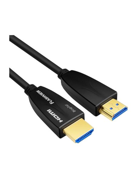 Flashview 20m Optical Fibre HDMI Cable (Male to HDMI-20F Flashview 20m Optical Fibre HDMI Cable (Male to HDMI-20F