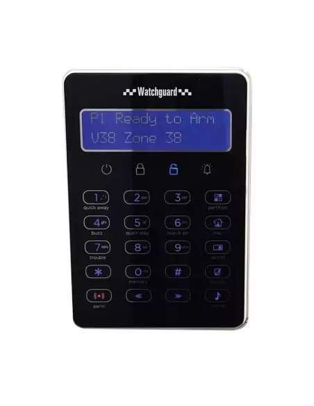 Watchguard LCD Touch Keypad for WGAP864 Alarm System - Black