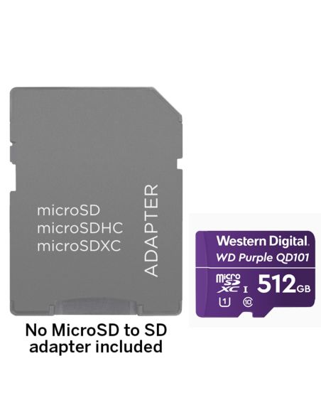 Western Digital 512GB Surveillance MicroSD Card - WDSD512GB