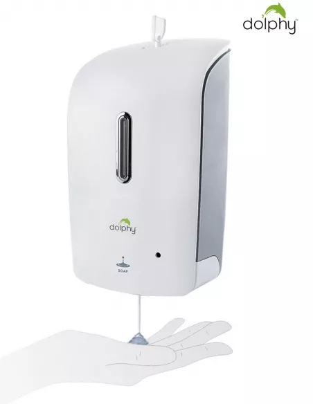 Automatic Soap-Sanitiser Dispenser 1000ML - White Automatic Soap-Sanitiser Dispenser 1000ML - White