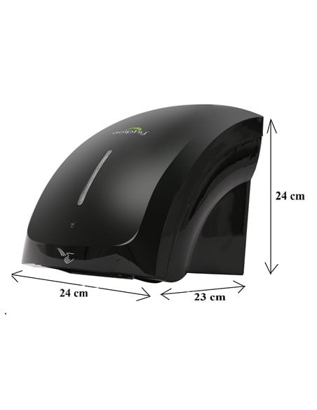 Automatic Hand Dryer 1800W - With LED Black Automatic Hand Dryer 1800W - With LED Black