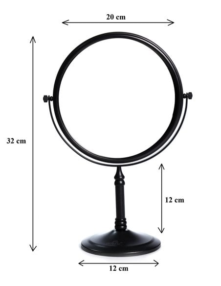 5X Magnifying Mirror Tabletop - Black 5X Magnifying Mirror Tabletop - Black