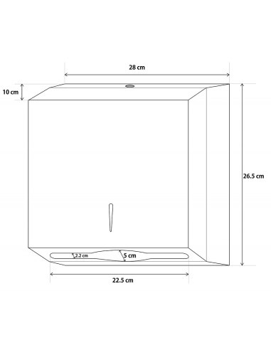 Stainless Steel Multifold Paper Towel Dispenser