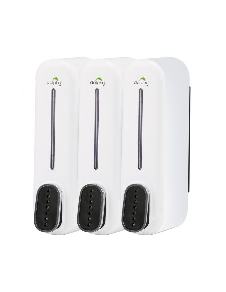 Soap Dispenser 300ML Set of 3 - White & Black Soap Dispenser 300ML Set of 3 - White & Black