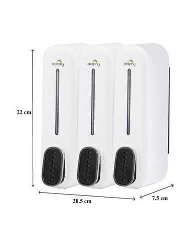 Soap Dispenser 300ML Set of 3 - White & Black