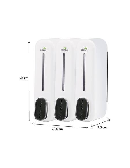Soap Dispenser 300ML Set of 3 - White & Black Soap Dispenser 300ML Set of 3 - White & Black