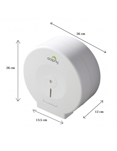 Jumbo Toilet Roll Dispenser - White