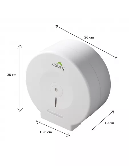 Jumbo Toilet Roll Dispenser - White