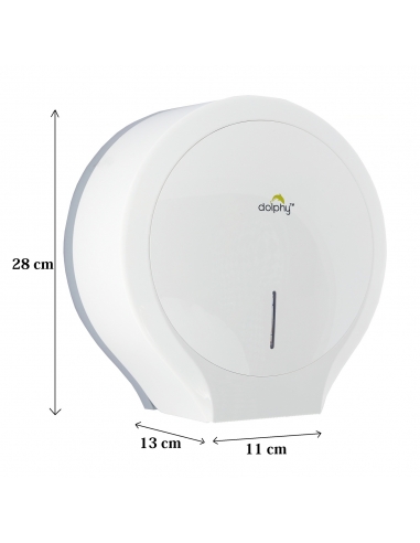 Jumbo Toilet Roll Dispenser - White