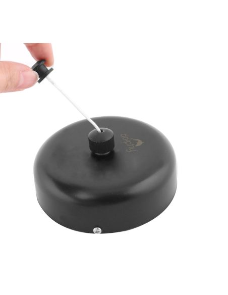 Retractable Single Clothesline - Black