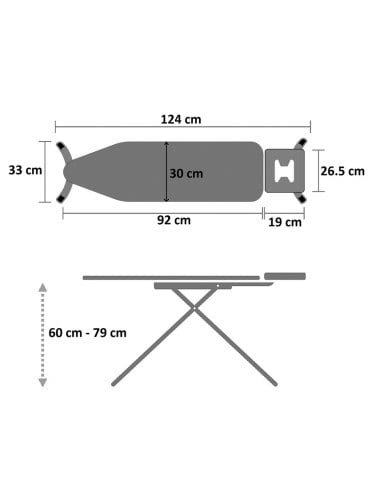 Folding Ironing Board - White