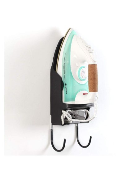 Wall Mounted Iron and Board Holder - Black Wall Mounted Iron and Board Holder - Black