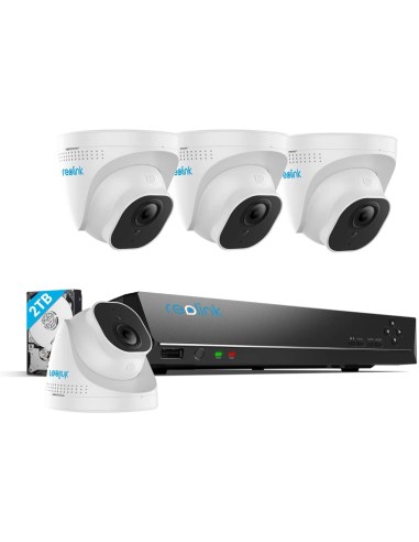 Reolink 8MP 4K 8CH 2TB AI Version PoE NVR CCTV Security Camera Kit RLK8-820D4