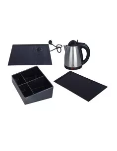 Stainless Steel Electric Kettle with Tray 2