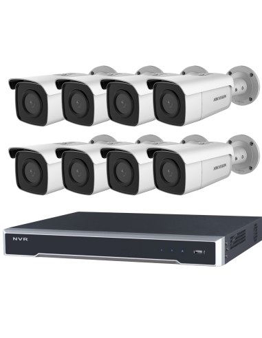 Hikvision 8MP 8CH NVR Darkfighter Bullet Cameras CCTV Kit