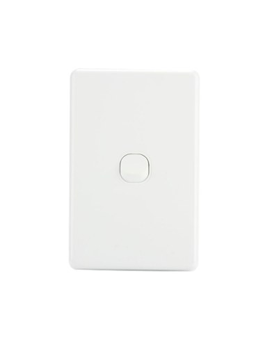 Standard Single Light Switch 1 Gang 240V - White