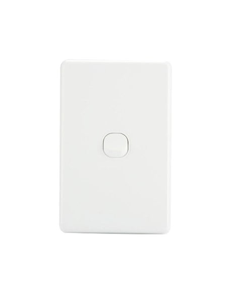 Standard Single Light Switch 1 Gang 240V - WhiteESW130