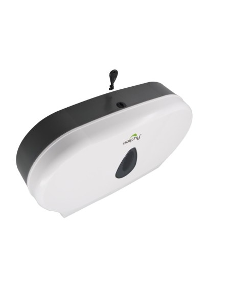 Dolphy Twin Jumbo Toilet Roll Dispenser - White - DTPR0021