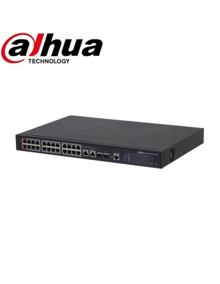 Dahua 26-Port Managed 24 Port POE Switch - DH-PFS4226-24ET-360 Dahua 26-Port Managed 24 Port POE Switch - DH-PFS4226-24ET-360