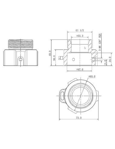 Dahua Mount Adapter - DH-AC-PFA111DH-AC-PFA111
