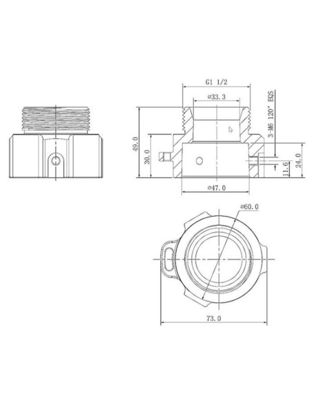 Dahua Mount Adapter - DH-AC-PFA111DH-AC-PFA111