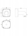 Dahua Wall Mount Bracket with IP66 Junction Box - DH-AC-PFB302S