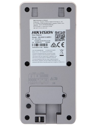 Hikvision 2MP Gen2 Intercom 1 Button Door Station DS-KV6113-WPE1