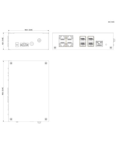 VIP Vision 9-port Unmanaged Gigabit Fibre Access VSETH-SW9GF2