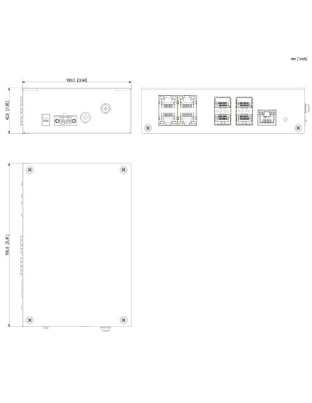 VIP Vision 9-port Unmanaged Gigabit Fibre Access VSETH-SW9GF2