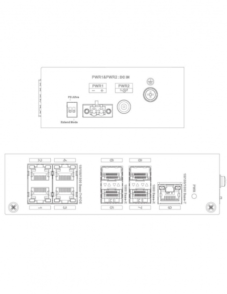 VIP Vision 9-port Unmanaged Gigabit Fibre Access VSETH-SW9GF2