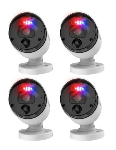 Swann Enforcer Bullet IP CCTV Security Camera PoE Flashing lights with Siren and two way audio