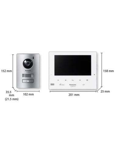 Dimensions of VL-SV75AZ Video Intercom Kit